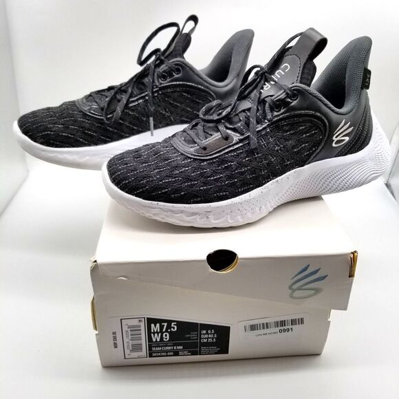 Under Armour Women Curry 8 Team Basketball Shoes Size 10 Black Mid Top - Picture 1 of 7